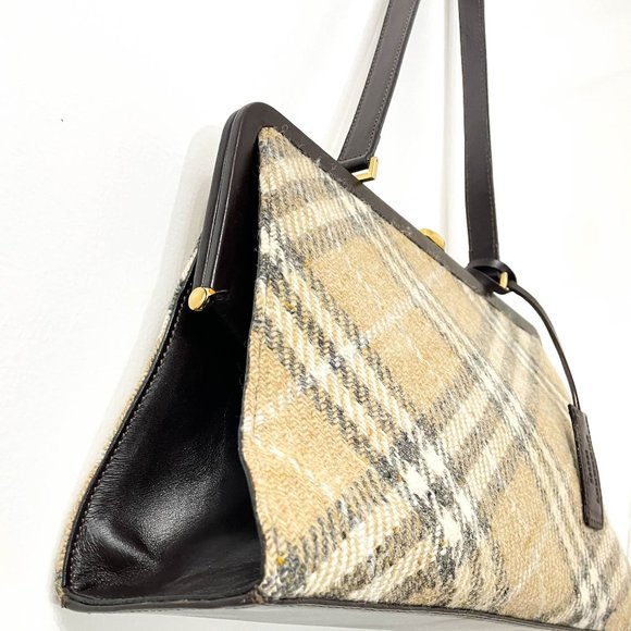 Burberry Tweed Bag - Picture 4 of 15
